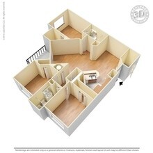 3 Bed 2 Bath 1435 SqFt (1251 Net) 11212 floor plan